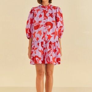 Lobster Sky Mini Dress Farm RIO size Small. New without tags